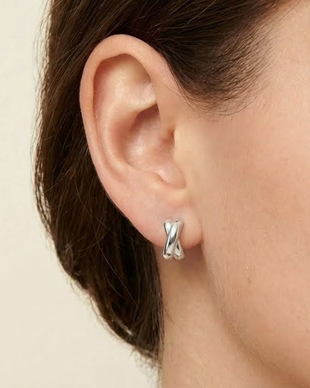 Crossover Stud Earrings