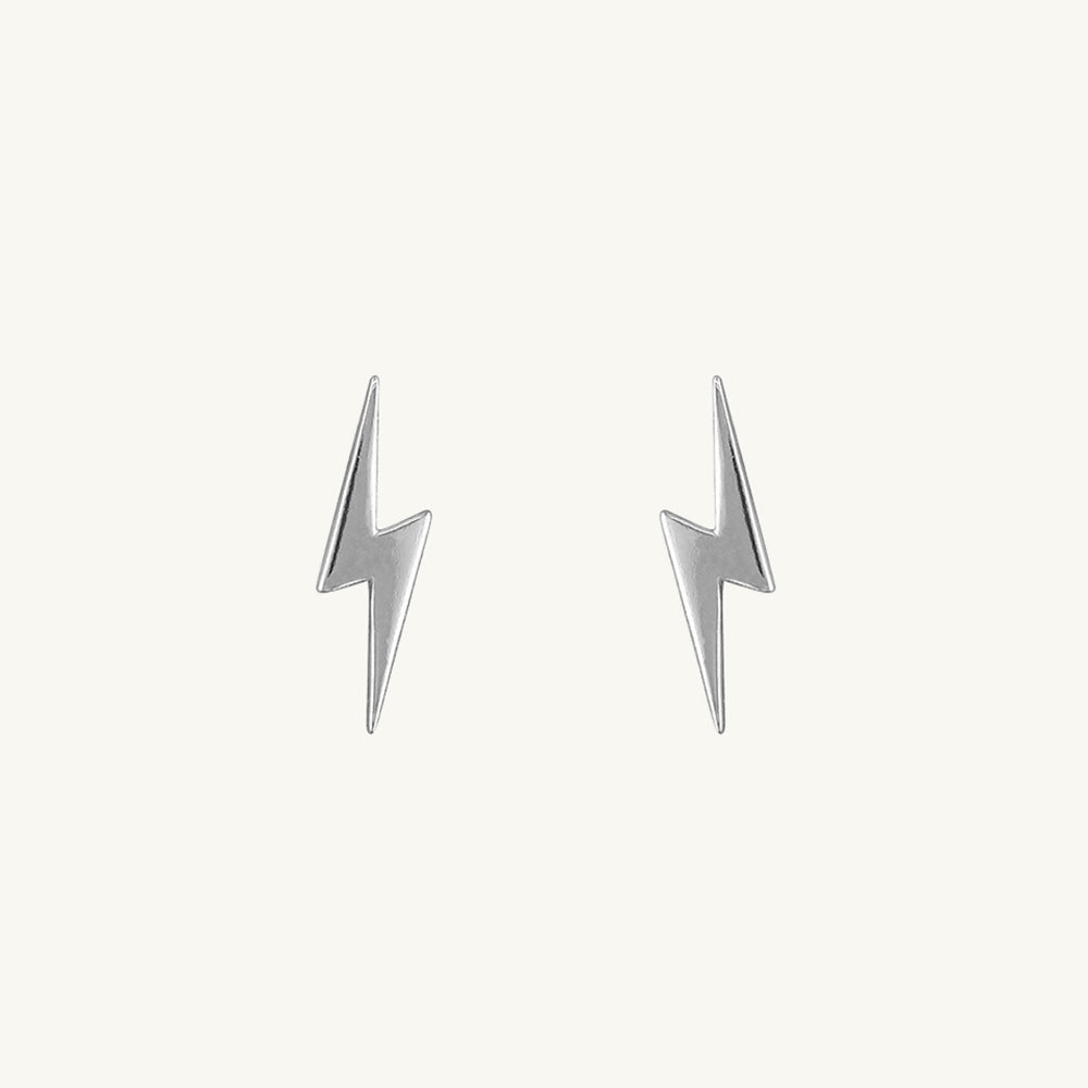 Lightning Bolt Stud Earrings