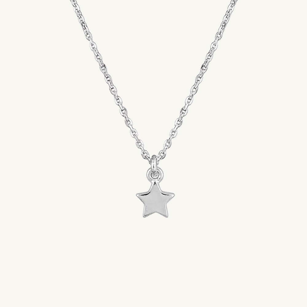 Small Star Necklace, Adjustable 41–45 cm