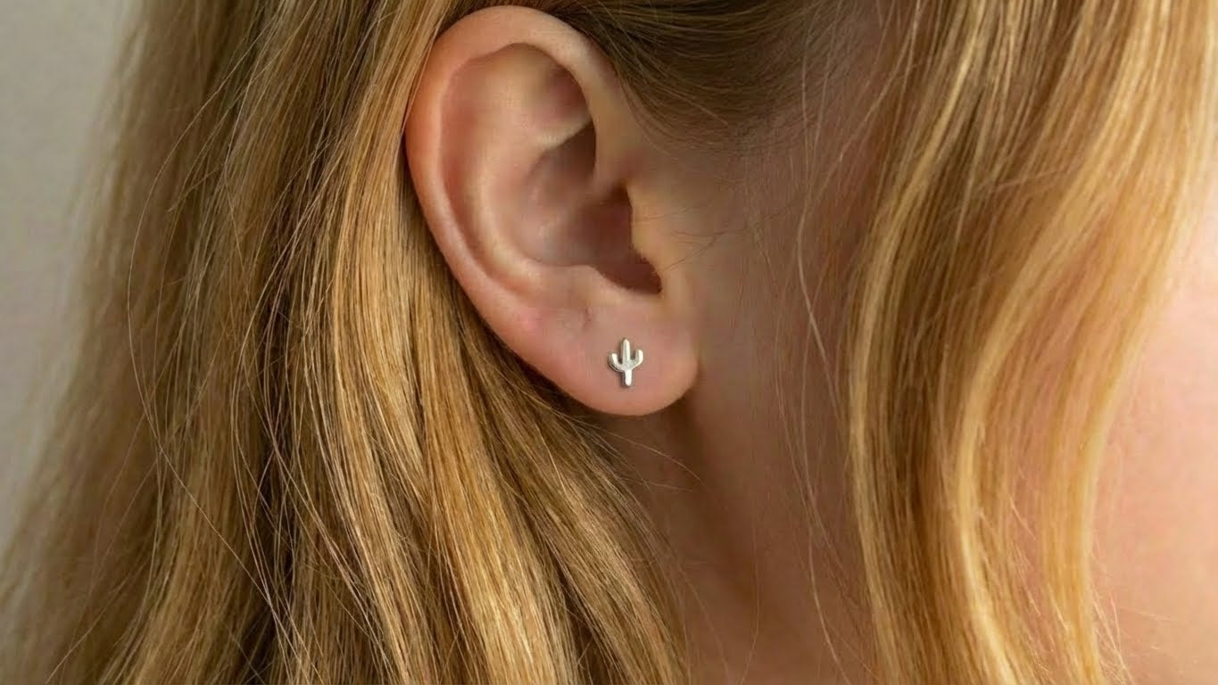 Cactus Stud Earrings