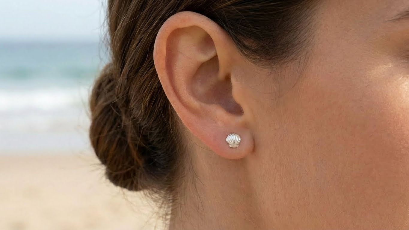 Shell Stud Earrings
