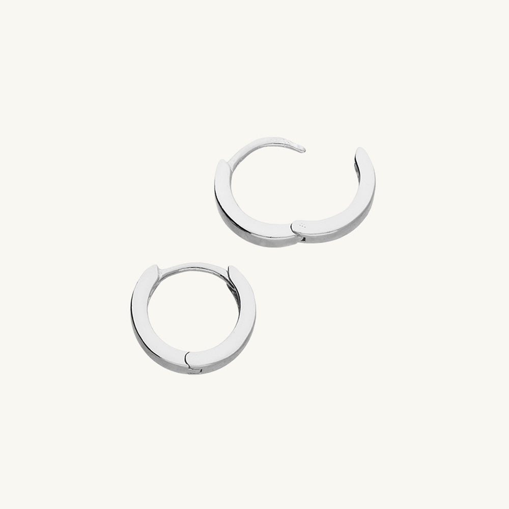 Hinged Hoop Earrings, 11 mm