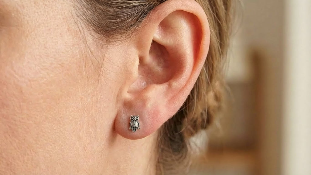 Owl Stud Earrings