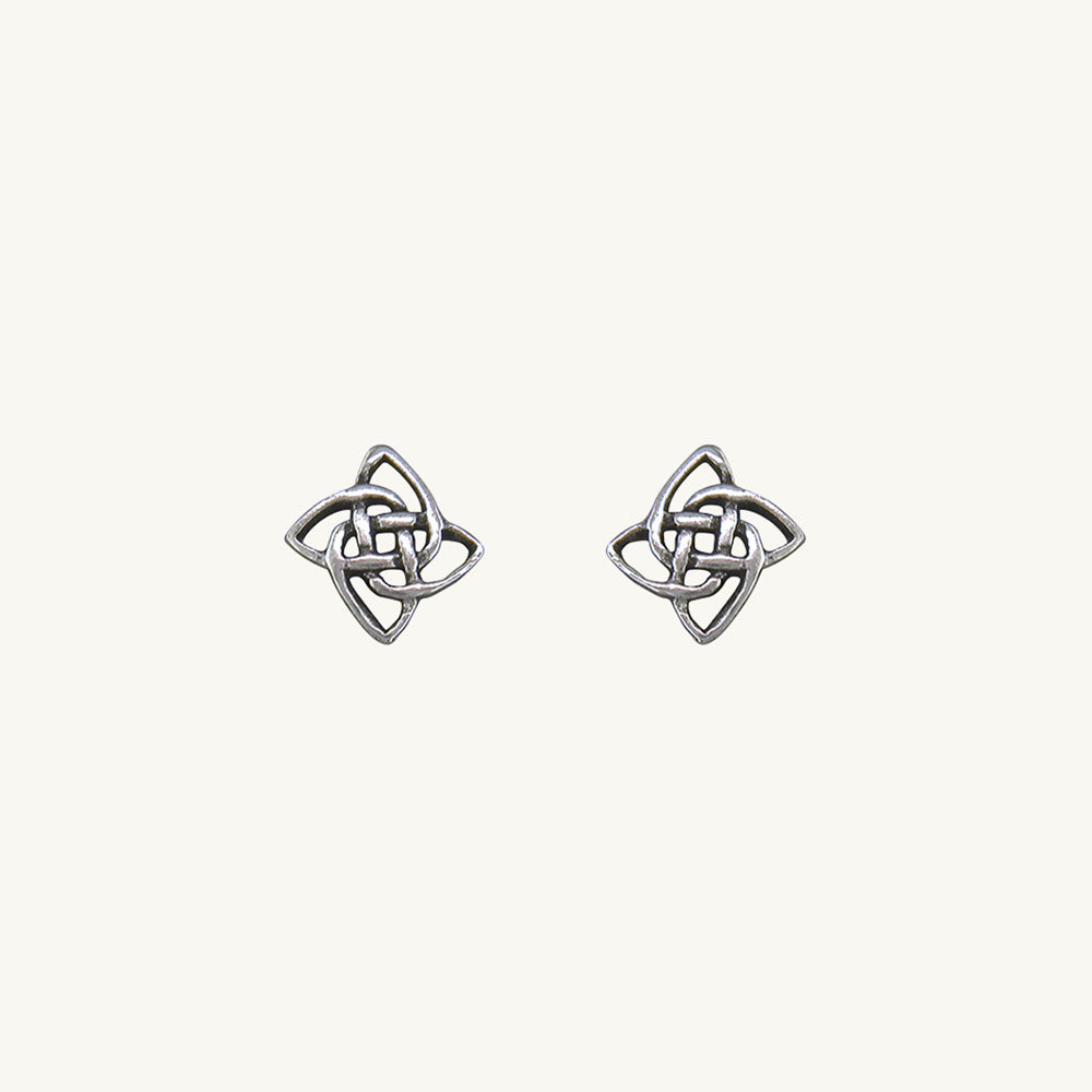 Celtic Knot Square Stud Earrings