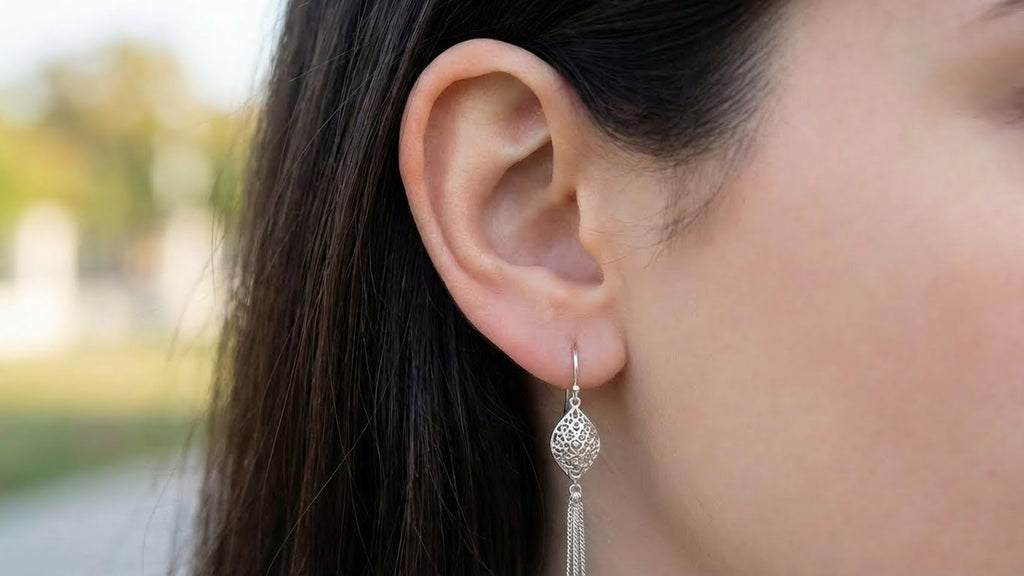 Fancy Diamond-Cut Tassel Drop Earrings