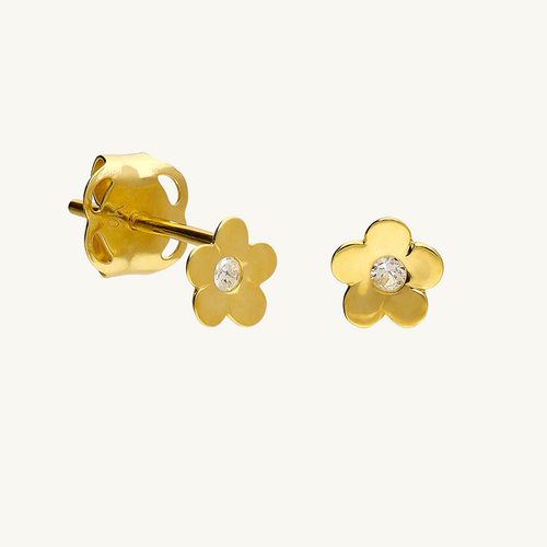 9ct Gold Mini Daisy Earrings