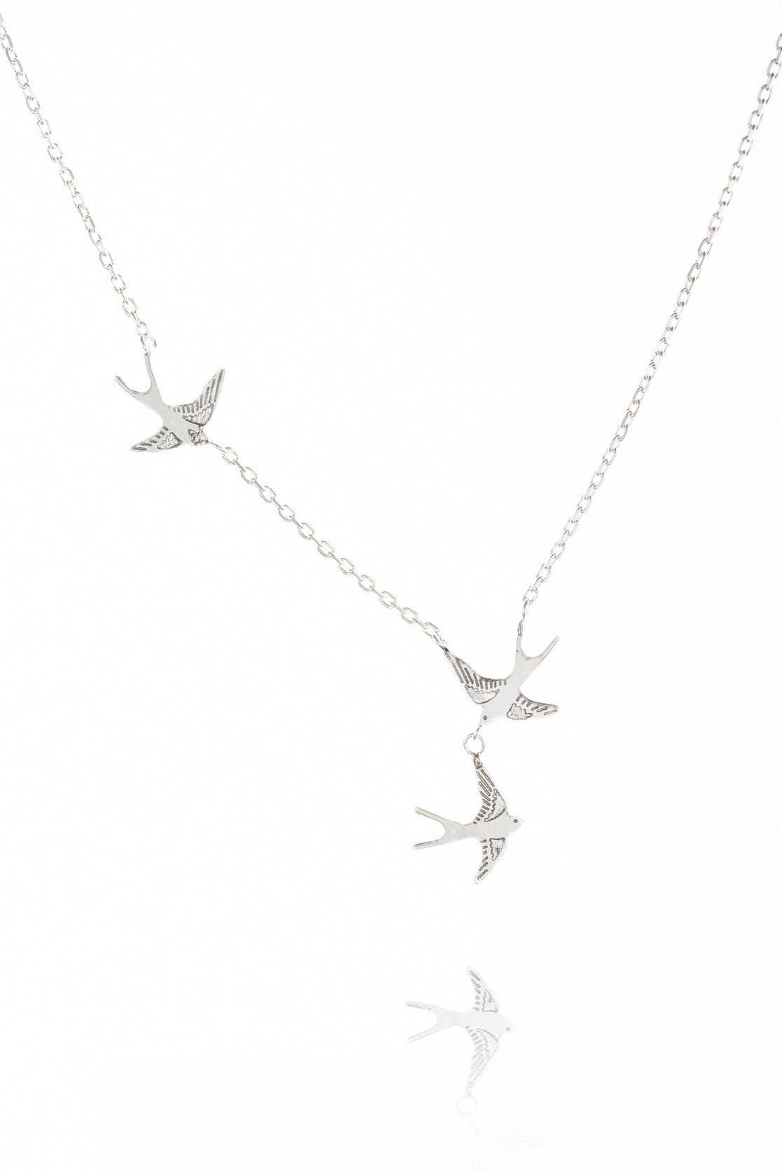 Three Swallows Necklace