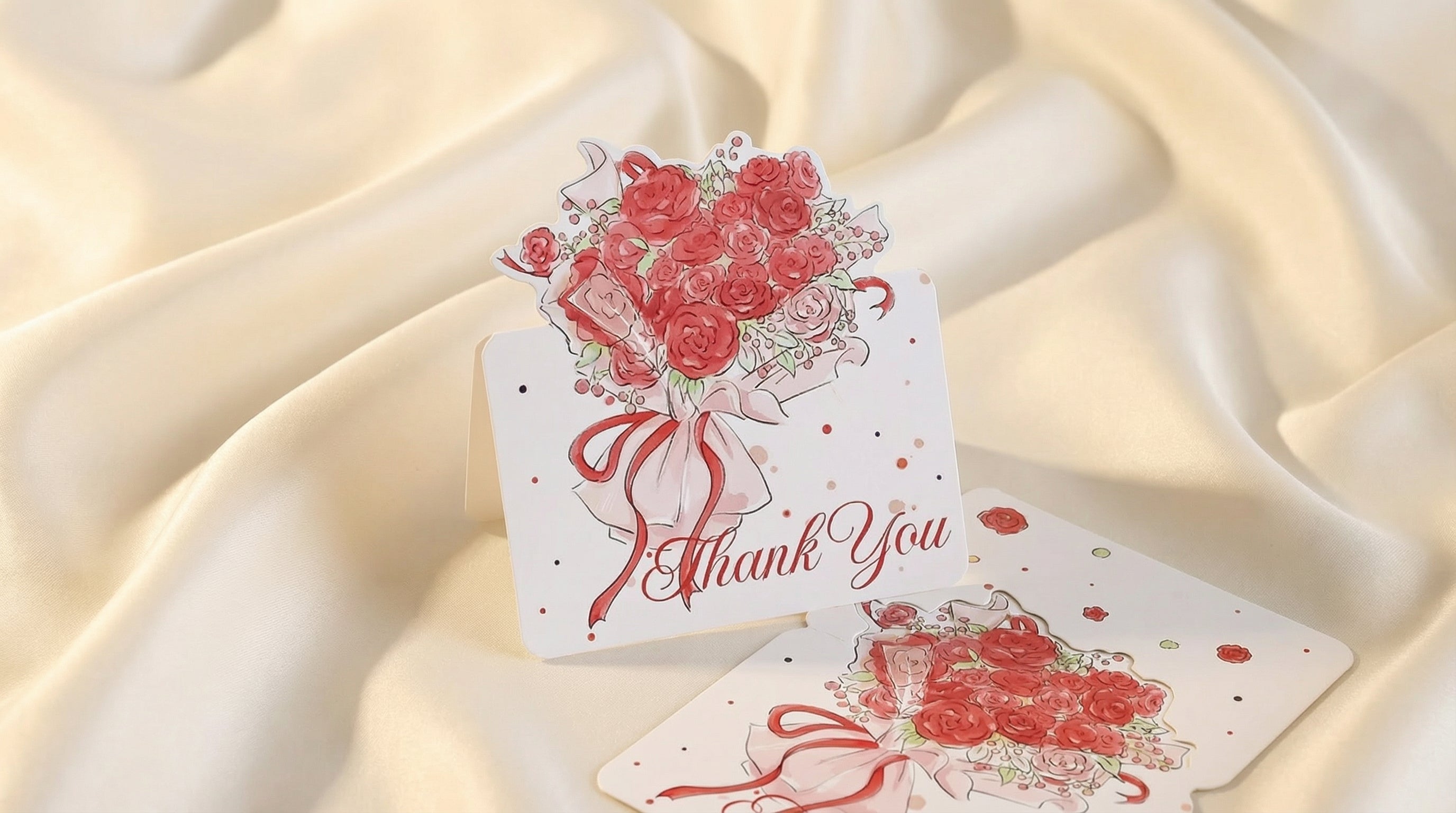 Thank You Card - Rose