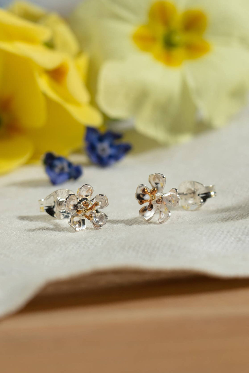 Almond Blossom Stud Earrings