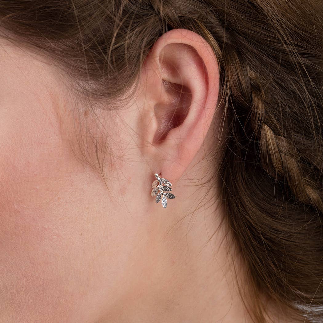 Leaf Stud Earrings